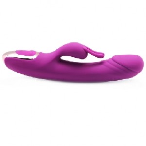 Rabbit Vibrator 20 Function Silicone Rechargeable PURPLE